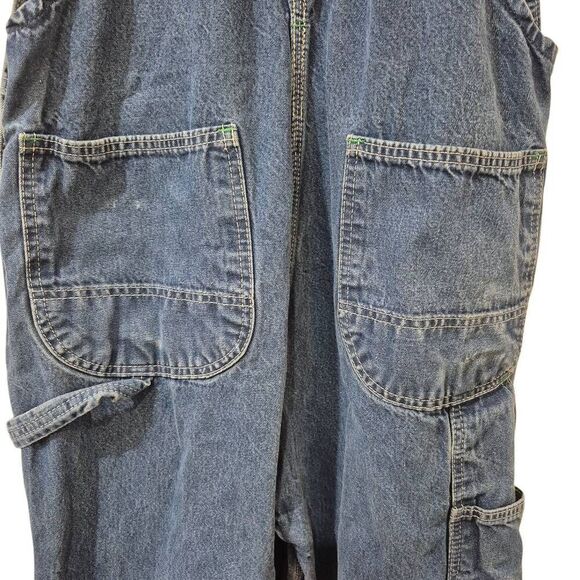 Key Imperial Aristocrat Unisex Medium Wash Blue Cotton Denim Overalls Bibs - Picture 9 of 16